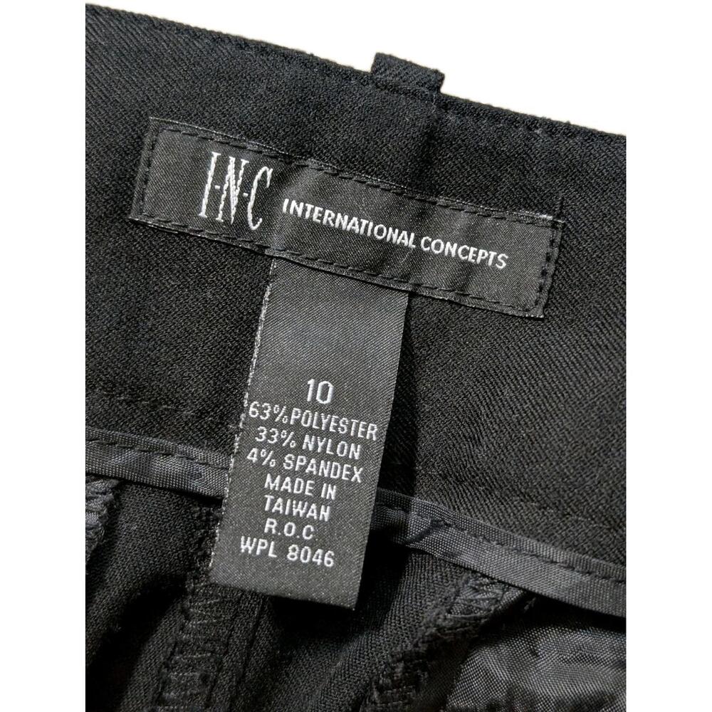INC International Concepts Black Flared Pants - Picture 2 of 3